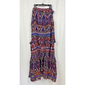 Farm Rio. Anika Tapestry Maxi Skirt, Size S, New